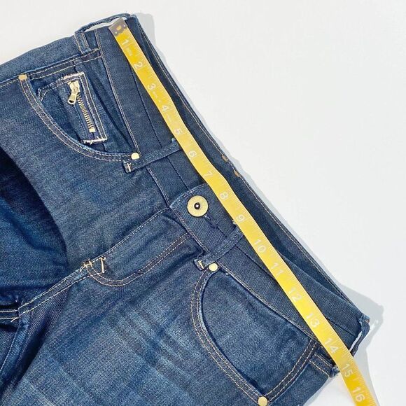 &denim dark wash structured skinny jean - Picture 3 of 8